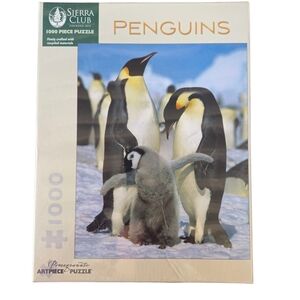 1000pc Sierra Club‎ Pomegranate Penguin Puzzle - Artpiece! New! Sealed!